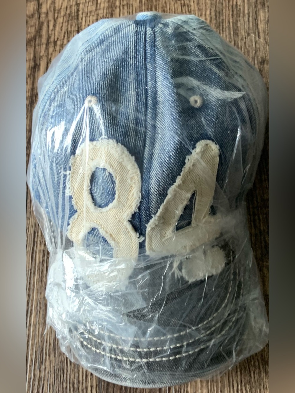 FP MOVEMENT by FREE PEOPLE ~ Hollie Varsity Denim Baseball Hat ~ Denim ~ NWT** - Picture 13 of 16